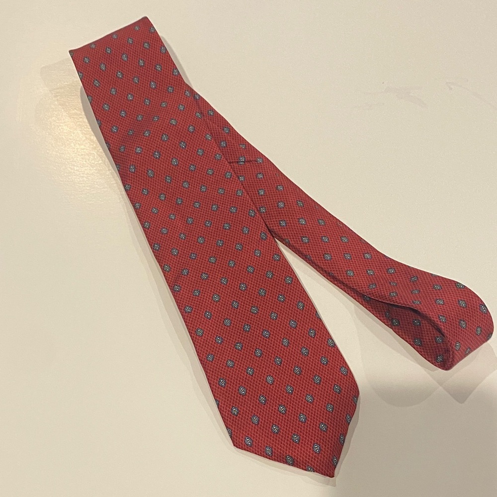 Stafford Red and Blue Geometric Men's Tie